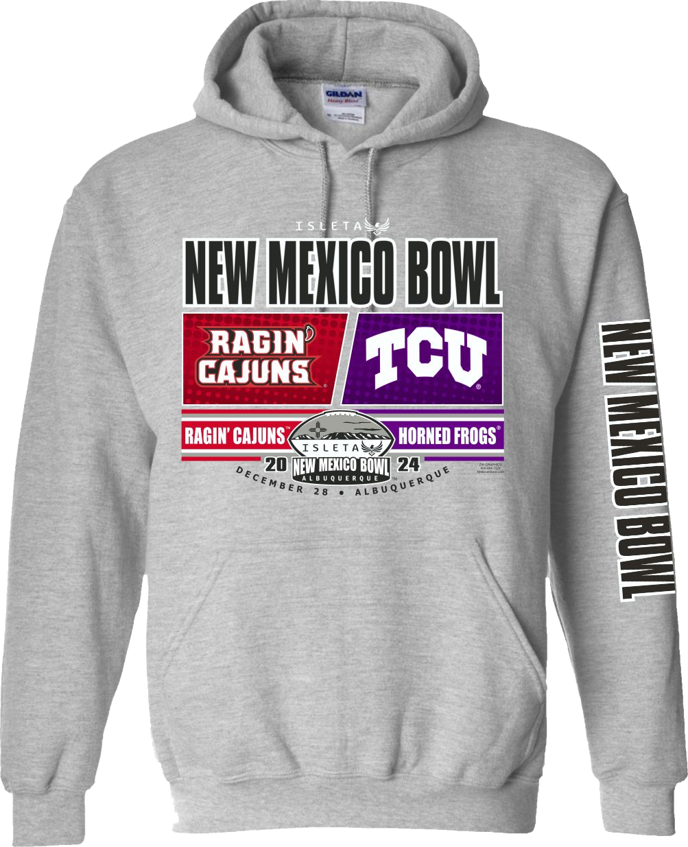2024 New Mexico Bowl Grey Hoodie